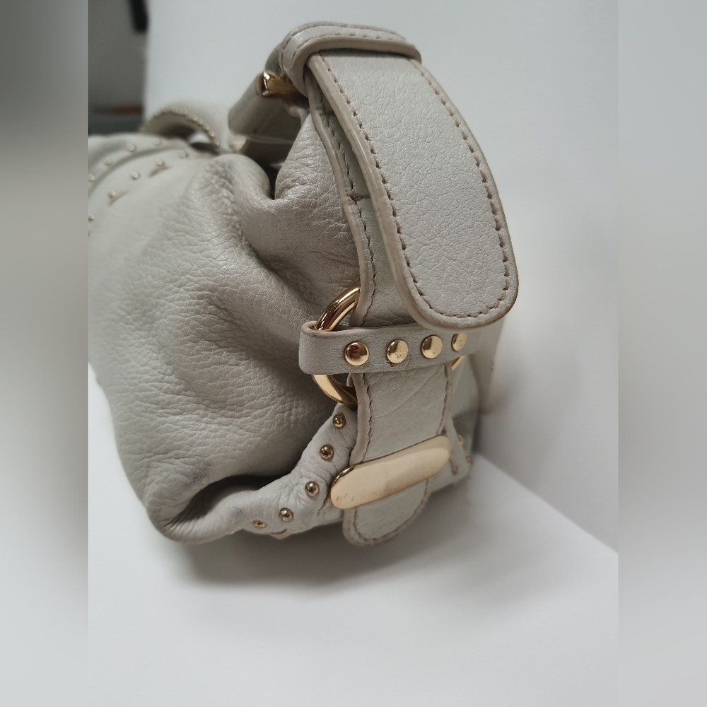 Withe Leather Handbag - image 2